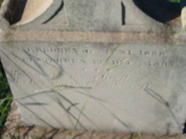 Paul Johann SCHMIDT,  | born 6 June 1888 died 12 Dec 1895;  | St Michael's Catholic Cemetery, Lowood, Esk Shire  | 