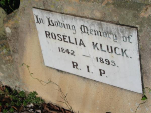 Rosella KLUCK, 1842 - 1895;  | St Michael's Catholic Cemetery, Lowood, Esk Shire  | 