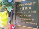 Gordon Kingsley WEBSTER
b: 1 Jul 1918, d: 16 Sep 2002
(remembered by Denis)
Lowood General Cemetery