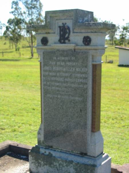 James Munro WALKER  | Ellen WALKER  | accidently drowned in the Brisbane river at Lowood  | 18 Oct 1911 aged 40 and 43 respectively  | Lowood General Cemetery  |   | 