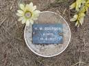 
H.M. BOURBON, female,
died 19-6-1925 aged 6 days;
Ma Ma Creek Anglican Cemetery, Gatton shire
