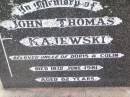 
John Thomas KAJEWSKI, uncle of Doris & Colin,
died 18 June 1981 aged 82 years;
Ma Ma Creek Anglican Cemetery, Gatton shire
