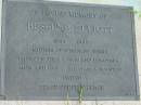 
Bessie B. ELLIOTT,
1893 - 1987,
mother of Winifred, Bessie, Mervyn,
Thora, Erica & Dorothea,
mum & dad - William A. HOUSTON;
Maclean cemetery, Beaudesert Shire
