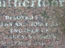 
Charl Alan Houson RUTHERFOORD,
son Alan & Holly,
brother of Karen & Stephen,
born 28-9-1972
died 10-2-1995;
Maclean cemetery, Beaudesert Shire
