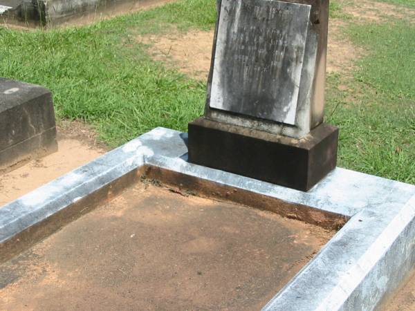 Mira EDWARDS, mother,  | died 8 July 1910 aged 72 years;  | Maclean cemetery, Beaudesert Shire  | 