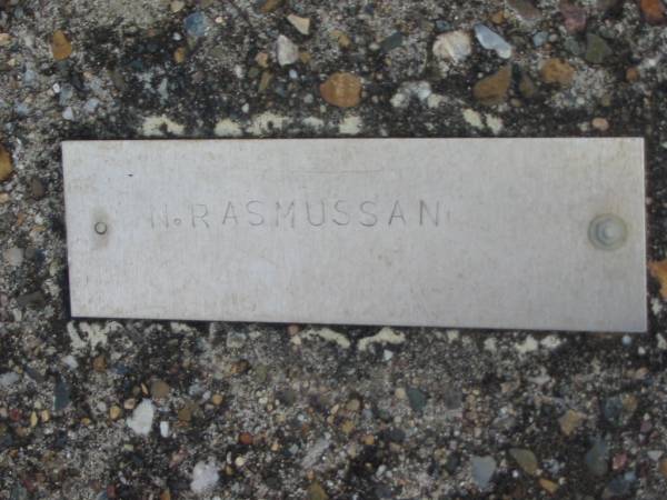 N. RASMUSSEN;  | Maclean cemetery, Beaudesert Shire  | 