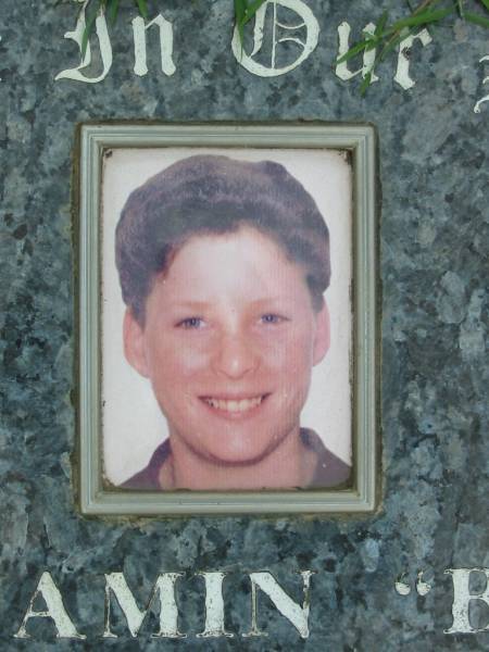 Benjamin (Ben) Luke Roger LEWIS,  | 30-6-1979 - 5-6-1996,  | son brother grandson,  | 17 years;  | Maclean cemetery, Beaudesert Shire  | 