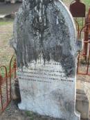 Christian SCHUEBEL, born 19 Dec 1810, died 26 June 1902, Marburg Lutheran Cemetery, Ipswich 
