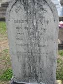 Christian SPANN, born 23 Sept 1823 died 14 Aug 1907, husband? of Friedericke SPANN; Marburg Lutheran Cemetery, Ipswich 
