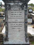 Adolph Friederich W. KUSS, born 15 Feb 1863 died 7 Nov 1924; Emilie Fredericke Augstine, wife of above, died 6 Mar 1930 aged 71 years; Marburg Lutheran Cemetery, Ipswich 
