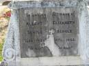 Albert SCHULZ, 1865 - 1938; Elizabeth SCHULZ, 1870 - 1932; Marburg Lutheran Cemetery, Ipswich 
