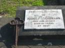 Harold SCHUMANN, died 20 Jan 1976 aged 60 years; Marburg Lutheran Cemetery, Ipswich 