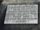 parents; Adolph Friedrich KUSS, died 7 Mar 1967 aged 73 years; Violet KUSS, died 19 May 1968 aged 69 years; Marburg Lutheran Cemetery, Ipswich 
