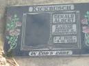 KICKBUSCH, Gerald Albert, husband father grandfather, 1-2-1906 - 4-10-1983; Marburg Lutheran Cemetery, Ipswich  