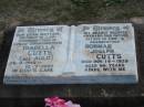 Isabella CUTTS, nee AULD, mother mother-in-law grandmother great-grandmother, 26-6-1915 - 12-71997; Norman Joseph CUTTS, husband father father-in-law grandfather, died 14 Nov 1979 aged 66 years; Marburg Lutheran Cemetery, Ipswich 