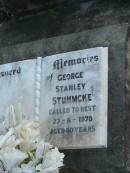 George Stanley STUHMCKE, died 27-6-1978 aged 60 years; Marburg Lutheran Cemetery, Ipswich 