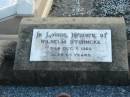 Wilhelm STUHMCKE, died 8 Oct 1960 aged 65 years; Marburg Lutheran Cemetery, Ipswich 