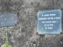 Louisa Emma Therese BERG, wife mother, died 15 Aug 1938 aged 62 years 6 months; August Frederick W. BERG, died 10-10-1971 aged 93 years; Frederick Gustav H. BERG, died 24-12-1976 aged 70 years; Marburg Lutheran Cemetery, Ipswich 