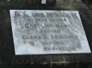 Caroline MANZ, mother, 1840-1921; Clara E. BRUCKNER, 1923-1926; Marburg Lutheran Cemetery, Ipswich 