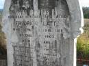 Frederick KLATT, husband father, died 1 Dec 1903 aged 55 years; Marburg Lutheran Cemetery, Ipswich 