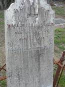 Wilhelm Friedrich COLLIN, died 15 April 1902 aged 87 years; Marburg Lutheran Cemetery, Ipswich 