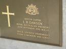 L.B. (Leslie) DAWSON,
died 16 Sept 1985 aged 67 years;
Maroon General Cemetery, Boonah Shire