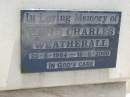 David Charles WEATHERALL,
25-8-1964 - 18-6-2000;
Maroon General Cemetery, Boonah Shire