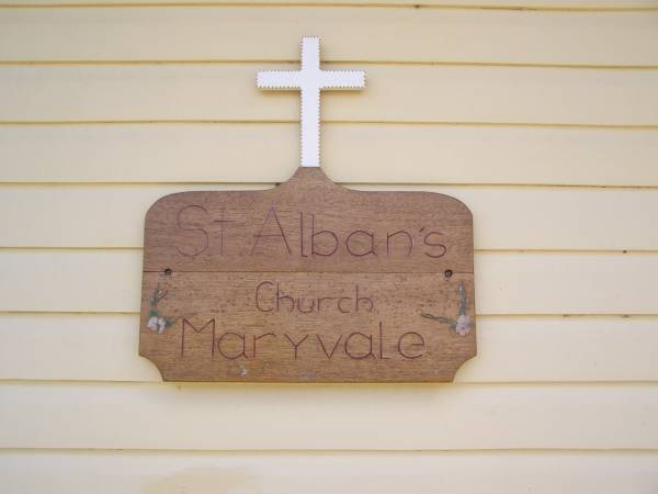 St Alban's church,  | Maryvale Homestead (St Alban's) cemetery, Warwick Shire  |   | 