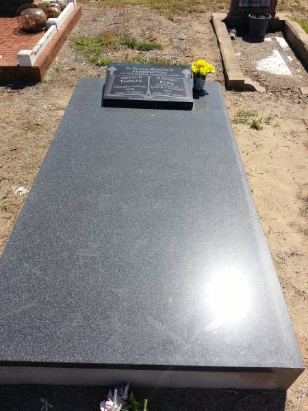 Arthur Thomas FARRINGTON  | d: 24-Aug-1978, aged 74  |   | Rachel Elsie FARRINGTON (nee Meacle)  | d: 8-Oct-2011  | aged 100  |   | Meandarra cemetery  | Copyright Dr Matt Barton  | 