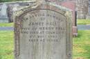 Janet HALL d: Colmslie 2 Dec 1903 aged 42 wife of Henry BELL  Melrose cemetery, Roxburgshire, Scotland   