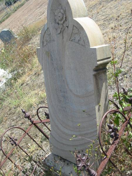 John MAAG,  | father,  | died ??? 1905  | Rosina MAAG,  | died March? 1919 aged 73? years;  | Meringandan cemetery, Rosalie Shire  | 