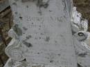 
[Emma?] GUHR,
born 6 Dec 1891,
died 28 April 1895;
Pauline? GUHR (nee BURGHARDT),
born Germany 28 Apr 1838,
died 23 Jan 1896;
Meringandan cemetery, Rosalie Shire
