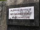 FAULKNER family; Milbong General Cemetery, Boonah Shire 