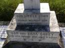 John, son of Dan & Sara CASEY,
died 10 August 1918 aged 9 years;
Milbong General Cemetery, Boonah Shire