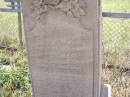 Louise Marie H. STENZEL, died Jan? 1872?; Milbong St Luke's Lutheran cemetery, Boonah Shire 
