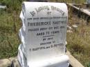 
Friedericke HARTWIG,
mother mother-in-law,
died 6 Dec 1901 aged 73 years,
erected by F. HARTWIG & G. BEITZEL;
Milbong St Lukes Lutheran cemetery, Boonah Shire
