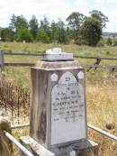 
Maria Louise, wife of Ernest S.H. HOLZ,
died 15 April 1917 aged 33 years;
Milbong St Lukes Lutheran cemetery, Boonah Shire
