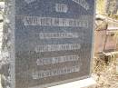 Wilhelm F. BAYER,
grandfather,
died 11 Jan 1941 aged 79 years;
Milbong St Lukes Lutheran cemetery, Boonah Shire