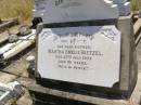 
Martha Emelie BIETZEL,
mother,
died 2 July 1933 aged 52 years;
Milbong St Lukes Lutheran cemetery, Boonah Shire
