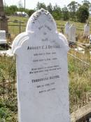 August C.J. BEITZEL,
born 3 Feb 1825 died 6 July 1896;
Friedericke BEITZEL,
born 28 April 1830 died 10 Jan 1916;
Milbong St Lukes Lutheran cemetery, Boonah Shire