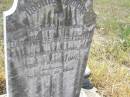 
Daphne Jean BEITZEL,
daughter,
died 26 April 1921 aged 8 weeks 1 day;
Milbong St Lukes Lutheran cemetery, Boonah Shire
