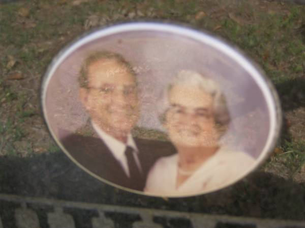 Theodore Walter (Ted) STUHMCKE,  | hsuband of Grace,  | father grandfather great-grandfather,  | 11-7-1913 - 3-7-2000;  | Muriel Gladys (Grace) STUHMCKE,  | wife of Ted,  | mother grandmother great-grandmother,  | 1-9-1914 - 20-7-2003;  | Minden Baptist, Esk Shire  | 