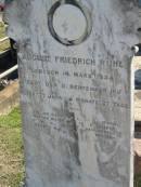 August Friedrich RUHL b: 14 Mar 1834, d: 11 Sep 1911 77 years, 6 months, 27 days Minden Zion Lutheran Church Cemetery 