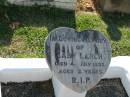 Baby LERCH 4 Jul 1952, aged 2 years Cheryl Minden Zion Lutheran Church Cemetery 