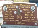 
Clara MULLER
29 Nov 1976, aged 74 years 4 months
Otto Wilhelm MULLER
7 Jul 1998, aged 96 years 7 months
Minden Zion Lutheran Church Cemetery
