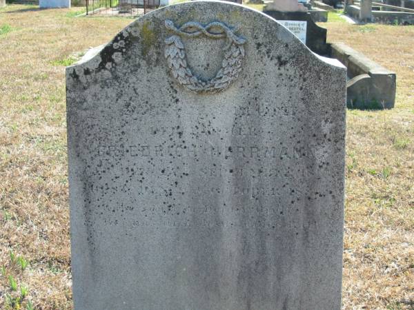 Friedrich HERRMAN  | b: ? Sep 1810, d: ? Oct 1885 (1886?)  | Minden Zion Lutheran Church Cemetery  | 