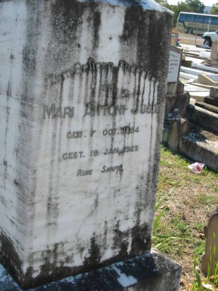 Mari Antoni JUST  | b: 7 Oct 1854, d: 19 Jan 1923  | Minden Zion Lutheran Church Cemetery  | 