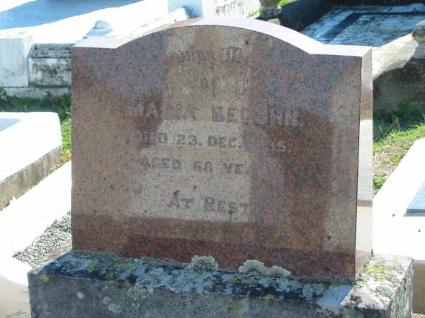 Maria BEDUHN  | 23 Dec 1935 aged 68  | Minden Zion Lutheran Church Cemetery  | 