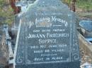 
Johann Friedrich SIPPEL
died 21 June 1934 aged 68
MindenCoolana - St Johns Lutheran 
