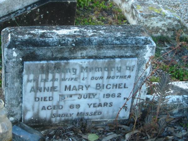 Annie Mary BICHEL  | 5 Jul 1962 aged 69  | Minden/Coolana - St Johns Lutheran  | 